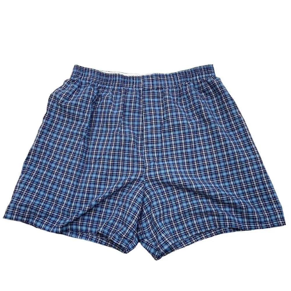 Lot of three Pairs Mens‎ Fruit of the Loom Plaid Loose Fit Boxer Shorts Small